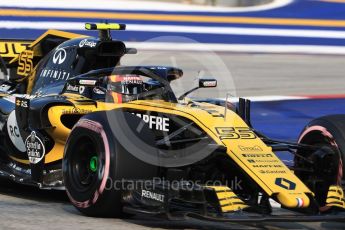 World © Octane Photographic Ltd. Formula 1 – Singapore GP - Practice 1. Renault Sport F1 Team RS18 – Carlos Sainz. Marina Bay Street Circuit, Singapore. Friday 14th September 2018.
