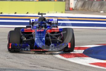 World © Octane Photographic Ltd. Formula 1 – Singapore GP - Practice 1. Scuderia Toro Rosso STR13 – Brendon Hartley. Marina Bay Street Circuit, Singapore. Friday 14th September 2018.