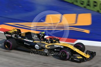 World © Octane Photographic Ltd. Formula 1 – Singapore GP - Practice 1. Renault Sport F1 Team RS18 – Carlos Sainz. Marina Bay Street Circuit, Singapore. Friday 14th September 2018.