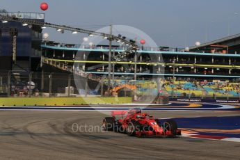 World © Octane Photographic Ltd. Formula 1 – Singapore GP - Practice 1. Scuderia Ferrari SF71-H – Sebastian Vettel. Marina Bay Street Circuit, Singapore. Friday 14th September 2018.