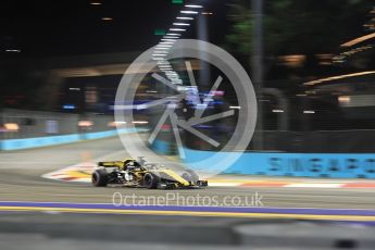 World © Octane Photographic Ltd. Formula 1 – Singapore GP - Practice 2. Renault Sport F1 Team RS18 – Nico Hulkenberg. Marina Bay Street Circuit, Singapore. Friday 14th September 2018.