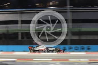 World © Octane Photographic Ltd. Formula 1 – Singapore GP - Practice 2. Haas F1 Team VF-18 – Romain Grosjean. Marina Bay Street Circuit, Singapore. Friday 14th September 2018.