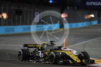 World © Octane Photographic Ltd. Formula 1 – Singapore GP - Practice 2. Renault Sport F1 Team RS18 – Nico Hulkenberg. Marina Bay Street Circuit, Singapore. Friday 14th September 2018.