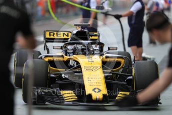 World © Octane Photographic Ltd. Formula 1 – Singapore GP - Practice 3. Renault Sport F1 Team RS18 – Nico Hulkenberg. Marina Bay Street Circuit, Singapore. Saturday 15th September 2018.