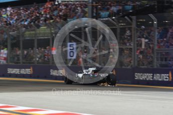 World © Octane Photographic Ltd. Formula 1 – Singapore GP - Practice 3. Williams Martini Racing FW41 – Lance Stroll. Marina Bay Street Circuit, Singapore. Saturday 15th September 2018.