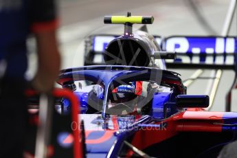 World © Octane Photographic Ltd. Formula 1 – Singapore GP - Practice 3. Scuderia Toro Rosso STR13 – Pierre Gasly. Marina Bay Street Circuit, Singapore. Saturday 15th September 2018.