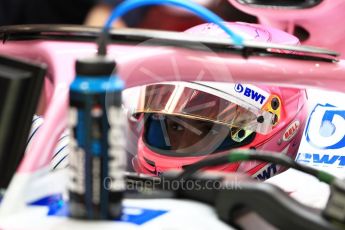 World © Octane Photographic Ltd. Formula 1 – Singapore GP - Practice 3. Racing Point Force India VJM11 - Esteban Ocon. Marina Bay Street Circuit, Singapore. Saturday 15th September 2018.