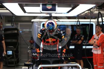World © Octane Photographic Ltd. Formula 1 – Singapore GP - Practice 3. Aston Martin Red Bull Racing TAG Heuer RB14 – Daniel Ricciardo. Marina Bay Street Circuit, Singapore. Saturday 15th September 2018.