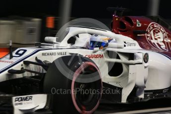 World © Octane Photographic Ltd. Formula 1 – Singapore GP - Practice 3. Alfa Romeo Sauber F1 Team C37 – Marcus Ericsson. Marina Bay Street Circuit, Singapore. Saturday 15th September 2018.