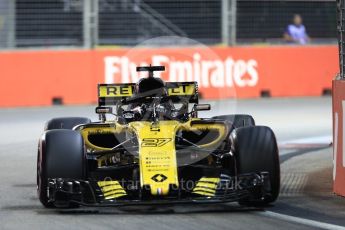 World © Octane Photographic Ltd. Formula 1 – Singapore GP - Qualifying. Renault Sport F1 Team RS18 – Nico Hulkenberg. Marina Bay Street Circuit, Singapore. Saturday 15th September 2018.