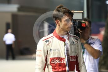 World © Octane Photographic Ltd. Formula 1 – Singapore GP - Qualifying. Alfa Romeo Sauber F1 Team C37 – Charles Leclerc. Marina Bay Street Circuit, Singapore. Saturday 15th September 2018.