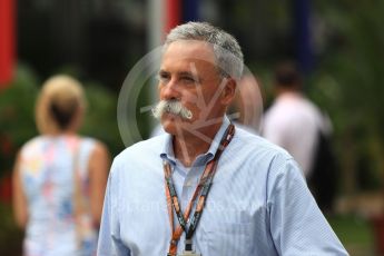 World © Octane Photographic Ltd. Formula 1 - Singapore GP - Paddock. Chase Carey - Chief Executive Officer of the Formula One Group. Marina Bay Street Circuit, Singapore. Saturday 15th September 2018.