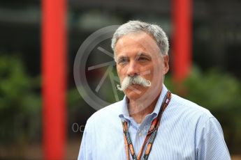 World © Octane Photographic Ltd. Formula 1 - Singapore GP - Paddock. Chase Carey - Chief Executive Officer of the Formula One Group. Marina Bay Street Circuit, Singapore. Saturday 15th September 2018.