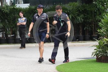 World © Octane Photographic Ltd. Formula 1 – Singapore GP - Paddock. Aston Martin Red Bull Racing TAG Heuer RB14 – Max Verstappen. Marina Bay Street Circuit, Singapore. Saturday 15th September 2018.