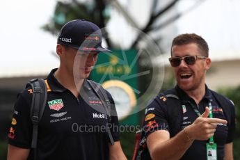 World © Octane Photographic Ltd. Formula 1 – Singapore GP - Paddock. Aston Martin Red Bull Racing TAG Heuer RB14 – Max Verstappen. Marina Bay Street Circuit, Singapore. Saturday 15th September 2018.