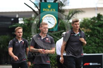 World © Octane Photographic Ltd. Formula 1 – Singapore GP - Paddock. Haas F1 Team VF-18 – Kevin Magnussen. Marina Bay Street Circuit, Singapore. Saturday 15th September 2018.