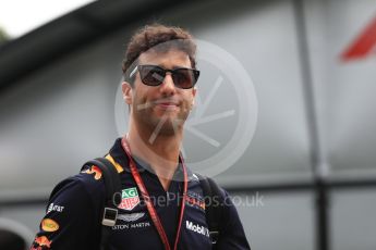 World © Octane Photographic Ltd. Formula 1 – Singapore GP - Paddock. Aston Martin Red Bull Racing TAG Heuer RB14 – Daniel Ricciardo. Marina Bay Street Circuit, Singapore. Saturday 15th September 2018.