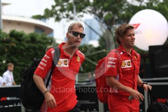 World © Octane Photographic Ltd. Formula 1 – Singapore GP - Paddock. Scuderia Ferrari SF71-H – Sebastian Vettel. Marina Bay Street Circuit, Singapore. Saturday 15th September 2018.
