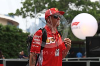 World © Octane Photographic Ltd. Formula 1 – Singapore GP - Paddock. Scuderia Ferrari SF71-H – Kimi Raikkonen. Marina Bay Street Circuit, Singapore. Saturday 15th September 2018.