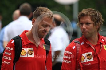 World © Octane Photographic Ltd. Formula 1 – Singapore GP - Paddock. Scuderia Ferrari SF71-H – Sebastian Vettel. Marina Bay Street Circuit, Singapore. Sunday 16th September 2018.