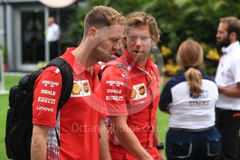 World © Octane Photographic Ltd. Formula 1 – Singapore GP - Paddock. Scuderia Ferrari SF71-H – Sebastian Vettel. Marina Bay Street Circuit, Singapore. Sunday 16th September 2018.