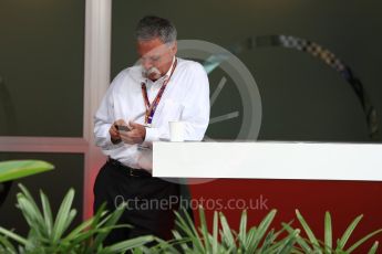 World © Octane Photographic Ltd. Formula 1 - Singapore GP - Paddock. Chase Carey - Chief Executive Officer of the Formula One Group. Marina Bay Street Circuit, Singapore. Sunday 16th September 2018.