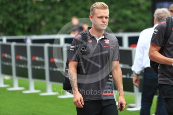 World © Octane Photographic Ltd. Formula 1 – Singapore GP - Paddock. Haas F1 Team VF-18 – Kevin Magnussen. Marina Bay Street Circuit, Singapore. Sunday 16th September 2018.