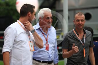 World © Octane Photographic Ltd. Formula 1 - Singapore GP - Paddock. Lawrence Stroll. Marina Bay Street Circuit, Singapore. Sunday 16th September 2018.