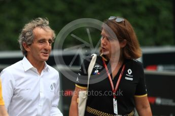 World © Octane Photographic Ltd. Formula 1 - Singapore GP - Paddock. Alain Prost – Special Advisor to Renault Sport Formula 1 Team. Marina Bay Street Circuit, Singapore. Sunday 16th September 2018.