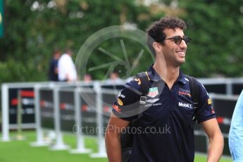 World © Octane Photographic Ltd. Formula 1 – Singapore GP - Paddock. Aston Martin Red Bull Racing TAG Heuer RB14 – Daniel Ricciardo. Marina Bay Street Circuit, Singapore. Sunday 16th September 2018.