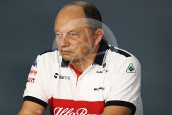 World © Octane Photographic Ltd. Formula 1 - Singapore GP - Friday FIA Team Press Conference. Frederic Vasseur – Team Principal and CEO of Sauber Motorsport AG. Marina Bay Street Circuit, Singapore. Friday 14th September 2018.