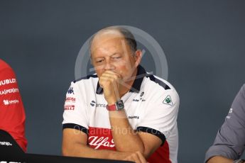 World © Octane Photographic Ltd. Formula 1 - Singapore GP - Friday FIA Team Press Conference. Frederic Vasseur – Team Principal and CEO of Sauber Motorsport AG. Marina Bay Street Circuit, Singapore. Friday 14th September 2018.