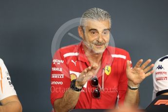 World © Octane Photographic Ltd. Formula 1 - Singapore GP – Friday FIA Team Press Conference. Maurizio Arrivabene – Managing Director and Team Principal of Scuderia Ferrari. Marina Bay Street Circuit, Singapore. Friday 14th September 2018.