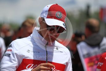 World © Octane Photographic Ltd. Formula 1 – Spanish GP - Drivers’ Parade. Alfa Romeo Sauber F1 Team C37 – Marcus Ericsson. Circuit de Barcelona-Catalunya, Spain. Sunday 13th May 2018.