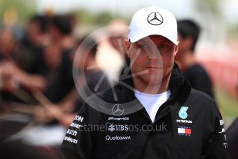 World © Octane Photographic Ltd. Formula 1 – Spanish GP - Drivers’ Parade. Mercedes AMG Petronas Motorsport AMG F1 W09 EQ Power+ - Valtteri Bottas. Circuit de Barcelona-Catalunya, Spain. Sunday 13th May 2018.