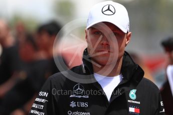 World © Octane Photographic Ltd. Formula 1 – Spanish GP - Drivers’ Parade. Mercedes AMG Petronas Motorsport AMG F1 W09 EQ Power+ - Valtteri Bottas. Circuit de Barcelona-Catalunya, Spain. Sunday 13th May 2018.