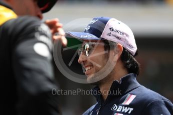 World © Octane Photographic Ltd. Formula 1 – Spanish GP - Drivers’ Parade. Sahara Force India VJM11 - Sergio Perez. Circuit de Barcelona-Catalunya, Spain. Sunday 13th May 2018.