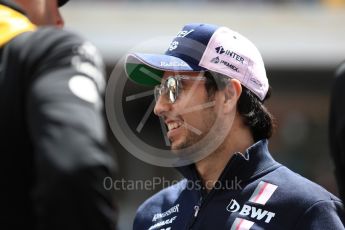 World © Octane Photographic Ltd. Formula 1 – Spanish GP - Drivers’ Parade. Sahara Force India VJM11 - Sergio Perez. Circuit de Barcelona-Catalunya, Spain. Sunday 13th May 2018.