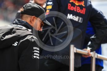 World © Octane Photographic Ltd. Formula 1 – Spanish GP - Drivers’ Parade. Mercedes AMG Petronas Motorsport AMG F1 W09 EQ Power+ - Lewis Hamilton. Circuit de Barcelona-Catalunya, Spain. Sunday 13th May 2018.