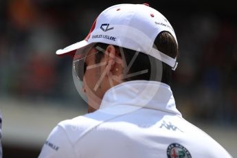 World © Octane Photographic Ltd. Formula 1 – Spanish GP - Drivers’ Parade. Alfa Romeo Sauber F1 Team C37 – Charles Leclerc. Circuit de Barcelona-Catalunya, Spain. Sunday 13th May 2018.