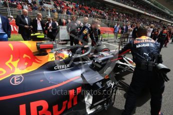 World © Octane Photographic Ltd. Formula 1 – Spanish GP - Grid. Aston Martin Red Bull Racing TAG Heuer RB14 – Max Verstappen. Circuit de Barcelona-Catalunya, Spain. Sunday 13th May 2018.