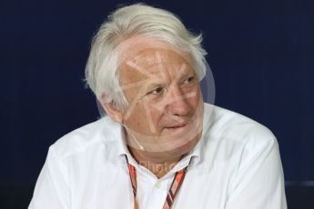World © Octane Photographic Ltd. Formula 1 - Spanish GP - Thursday – FIA Technical Press Conference. Charlie Whiting – President of FIA. Circuit de Barcelona-Catalunya, Spain. Thursday 10th May 2018. Digital Ref: