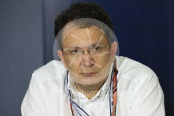 World © Octane Photographic Ltd. Formula 1 - Spanish GP - Thursday – FIA Technical Press Conference. Nikolas Tombazis – FIA Formula 1 Head of Technical Matters. Circuit de Barcelona-Catalunya, Spain. Thursday 10th May 2018. Digital Ref:
