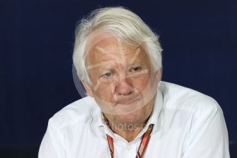 World © Octane Photographic Ltd. Formula 1 - Spanish GP - Thursday – FIA Technical Press Conference. Charlie Whiting – President of FIA. Circuit de Barcelona-Catalunya, Spain. Thursday 10th May 2018. Digital Ref: