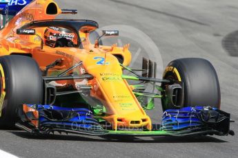 World © Octane Photographic Ltd. Formula 1 – Spanish GP - Practice 1. McLaren MCL33 – Stoffel Vandoorne. Circuit de Barcelona-Catalunya, Spain. Friday 11th May 2018.