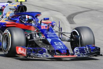 World © Octane Photographic Ltd. Formula 1 – Spanish GP - Practice 1. Scuderia Toro Rosso STR13 – Pierre Gasly. Circuit de Barcelona-Catalunya, Spain. Friday 11th May 2018.