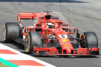 World © Octane Photographic Ltd. Formula 1 – Spanish GP - Practice 1. Scuderia Ferrari SF71-H – Sebastian Vettel. Circuit de Barcelona-Catalunya, Spain. Friday 11th May 2018.