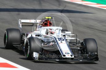 World © Octane Photographic Ltd. Formula 1 – Spanish GP - Practice 1. Alfa Romeo Sauber F1 Team C37 – Charles Leclerc. Circuit de Barcelona-Catalunya, Spain. Friday 11th May 2018.