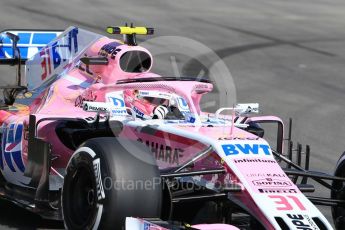 World © Octane Photographic Ltd. Formula 1 – Spanish GP - Practice 1. Sahara Force India VJM11 - Esteban Ocon. Circuit de Barcelona-Catalunya, Spain. Friday 11th May 2018.