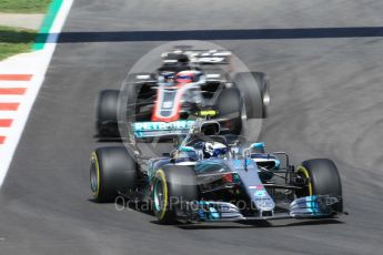 World © Octane Photographic Ltd. Formula 1 – Spanish GP - Practice 1. Mercedes AMG Petronas Motorsport AMG F1 W09 EQ Power+ - Valtteri Bottas. Circuit de Barcelona-Catalunya, Spain. Friday 11th May 2018.